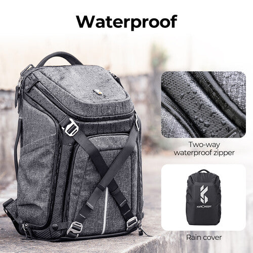 CLEARANCE K&F Concept KF13.105 Titan Professional Camera Backpack 25L Waterproof Bag 15.6" Laptop