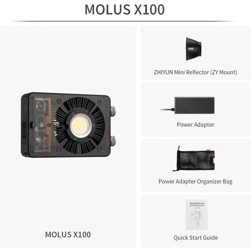 CLEARANCE Zhiyun LED Molus X100 Photography Studio Lighting