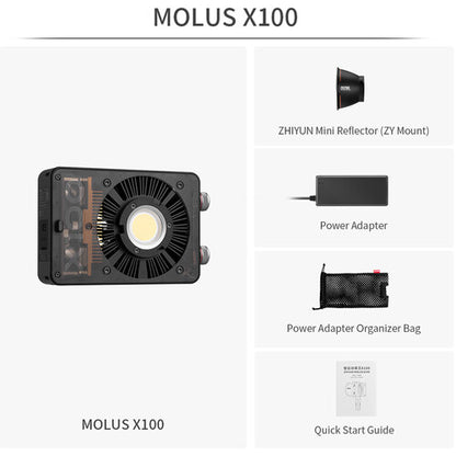 CLEARANCE Zhiyun LED Molus X100 Photography Studio Lighting