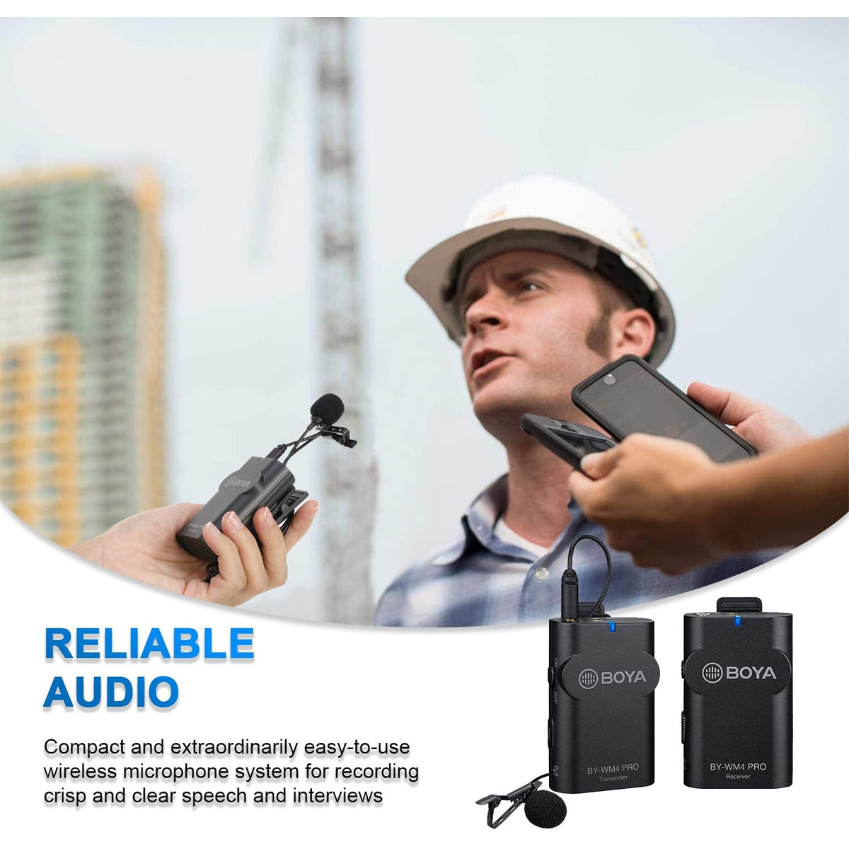 BOYA BY-WM4 PRO-K1 Digital Wireless Microphone Audio Equipment