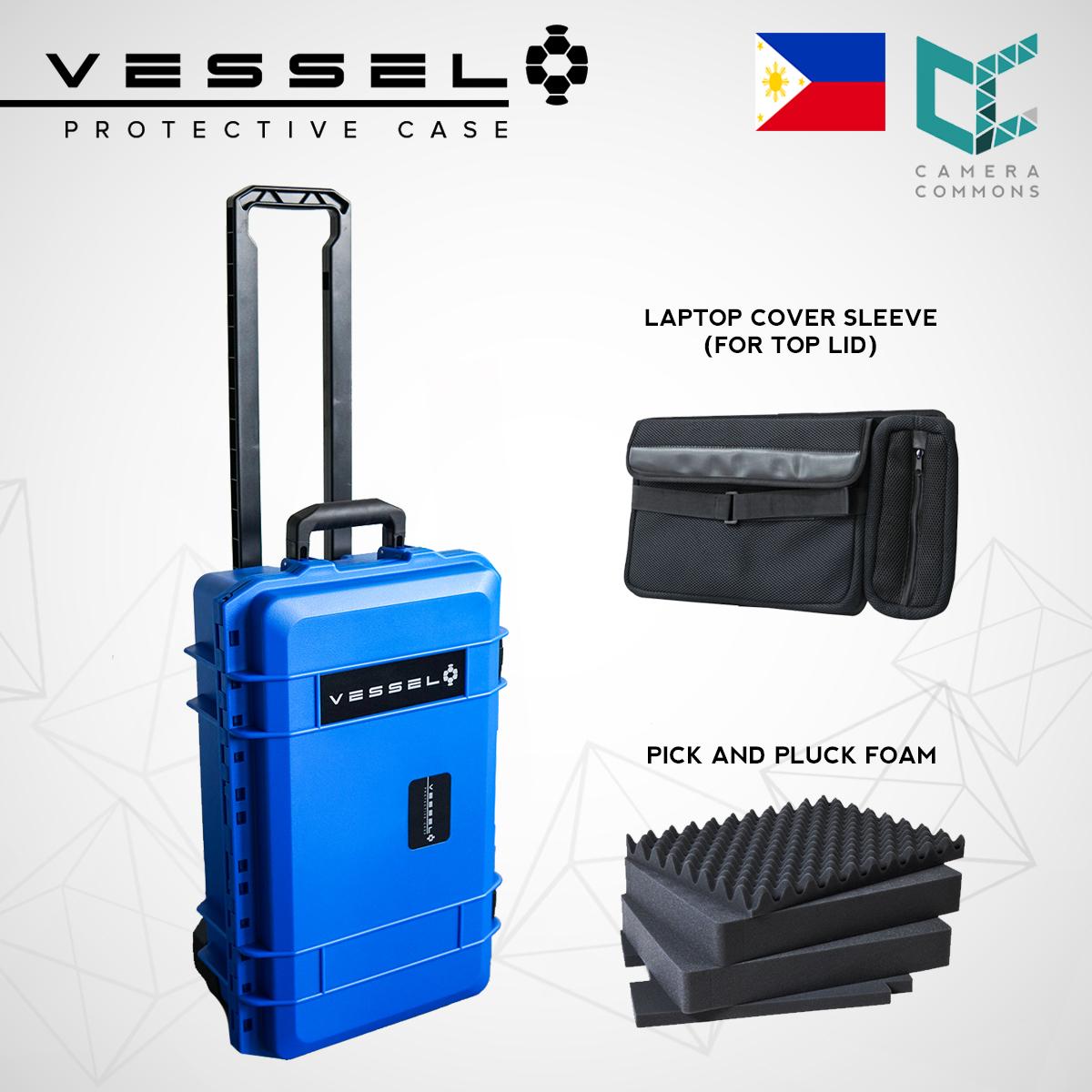 VESSEL CC1 Trolley Hard Case Green Camera Photography Equipment Case (Blue)