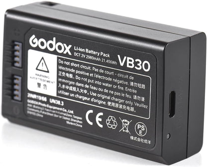 Godox VB30 Battery 7.2V 2980mAh Rechargeable Li-ion for V1 Pro Series Flash Speedlite Accessory