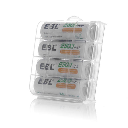 EBL 4 Pack 1.2V AA Size 2300mAh Rechargeable Battery - Ni-MH NiMH Batteries Camera Commons PH