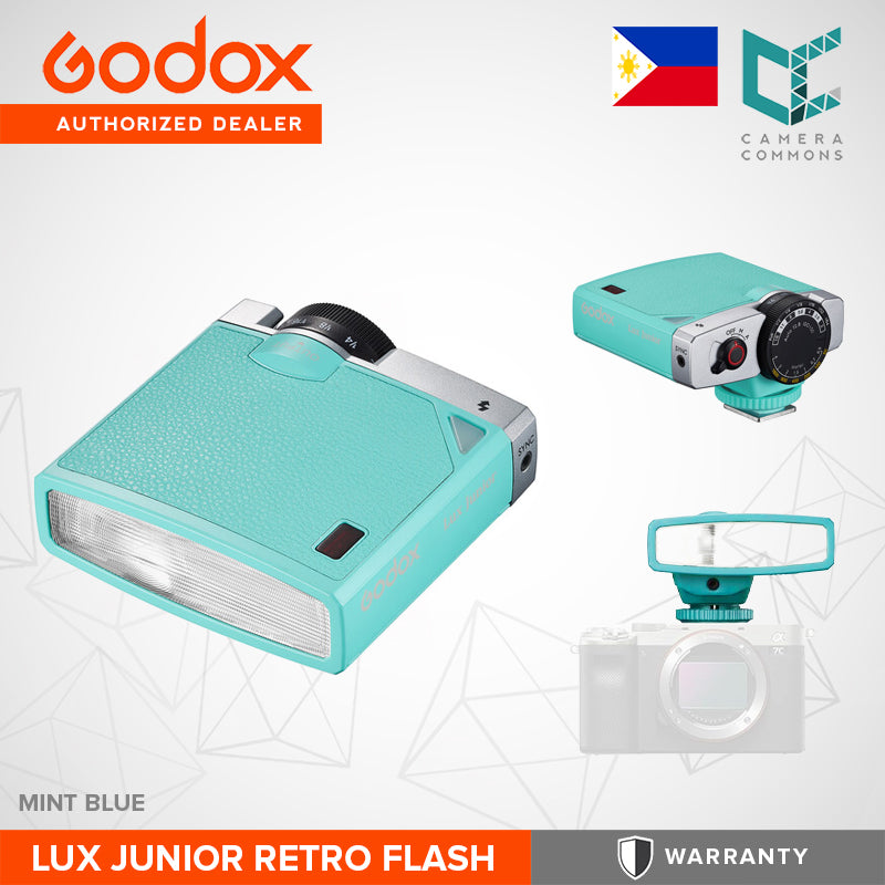 Godox Lux Junior Retro Camera Flash Mini Handy Black White Green Cyan Pink Red