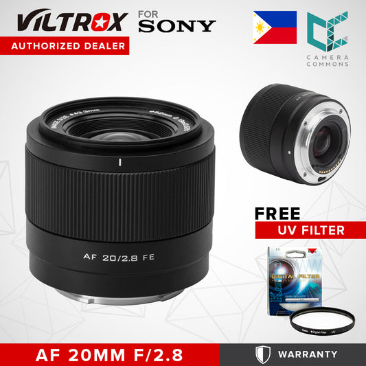 Viltrox AF 20mm f/2.8 Lens (Sony E) Ultra-Wide-Angle Prime STM for Full-Frame Mirrorless Cameras