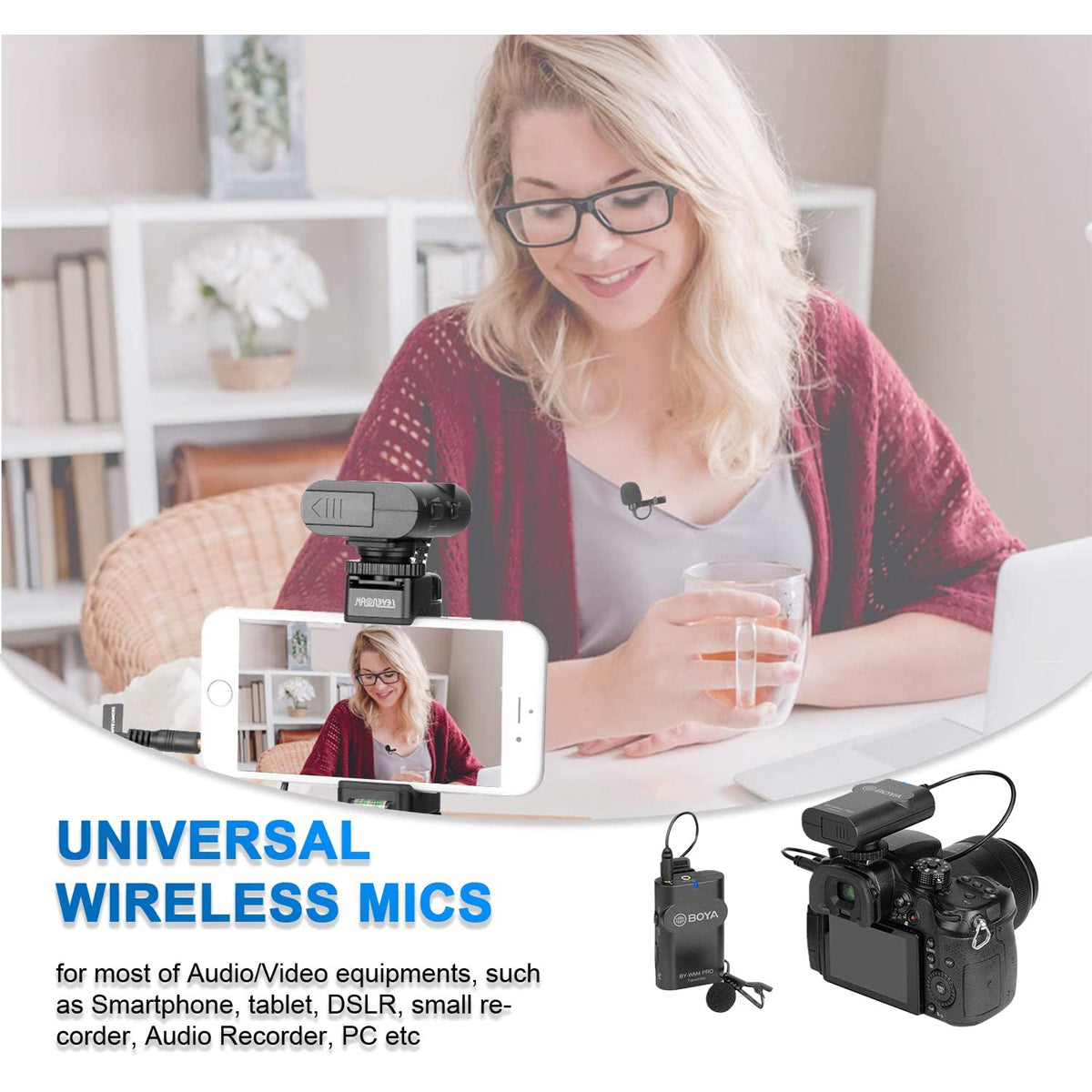 BOYA BY-WM4 PRO-K1 Digital Wireless Microphone Audio Equipment