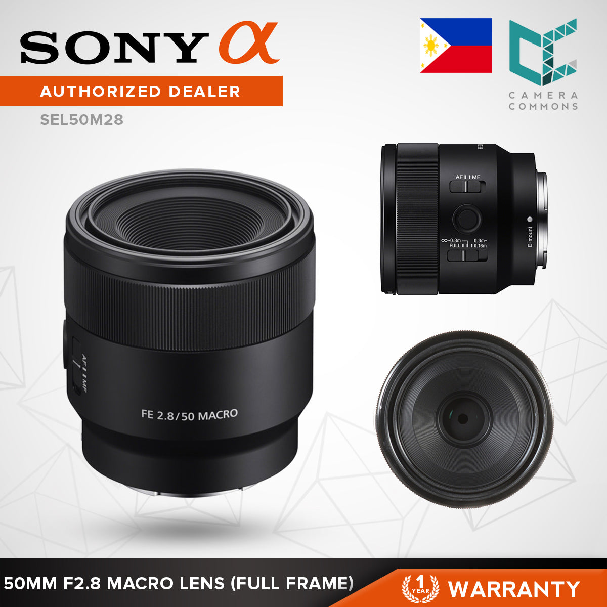 Sony Lens FE 50mm f/2.8 Macro SEL50M28