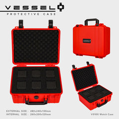 VESSEL Watch Case Organizer Storage Hard Cases with Foam for Watches