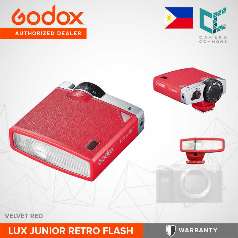 Godox Lux Junior Retro Camera Flash Mini Handy Black White Green Cyan Pink Red