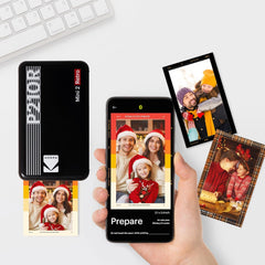 Kodak Mini 2 Retro 2.1"x3.4" Bluetooth Photo Printer Set 4PASS Borderless Print P210R