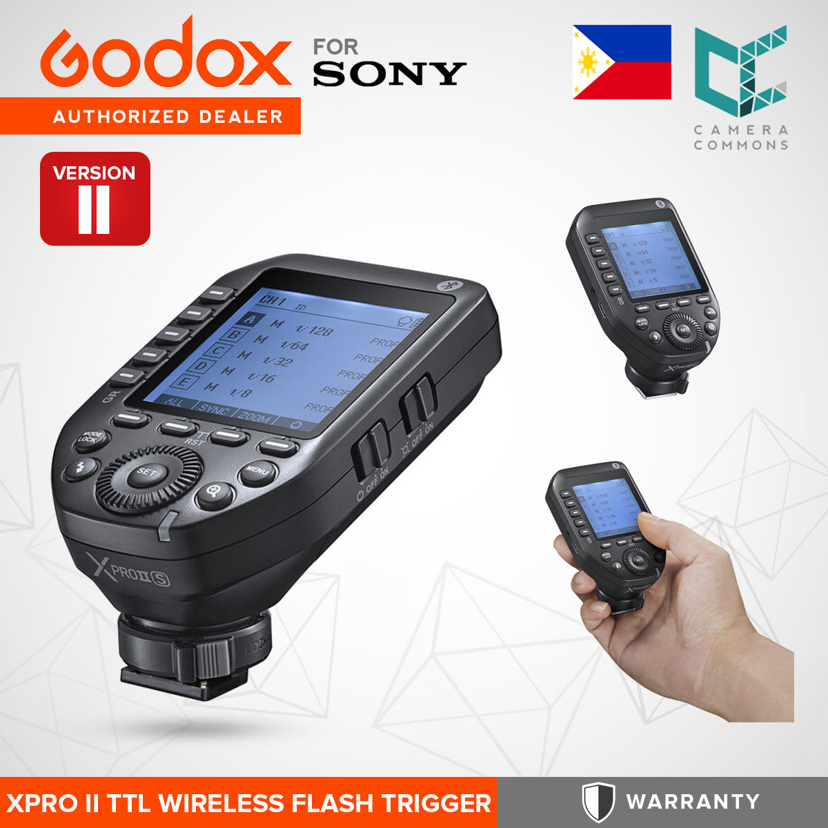Godox XPro-S Version 1 / 2 TTL Wireless Flash Trigger for Sony Cameras XPRO X-PRO XPROII