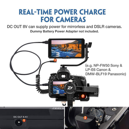 FEELWORLD Master MA5 5 inch Camera Monitor 4K HDMI 8V DC In/Out Full HD IPS Video Assist for DSLR