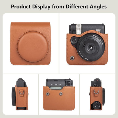 Leather Case Bag Cover Plain Colors for Fujifilm Instax Mini 99 Instant Film Camera PU-Leather