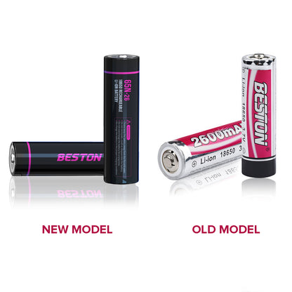 Beston 18650 3.7V Rechargeable Lithium Ion Battery Li-ON Large Capacity 2600MAH (Pointed Top)