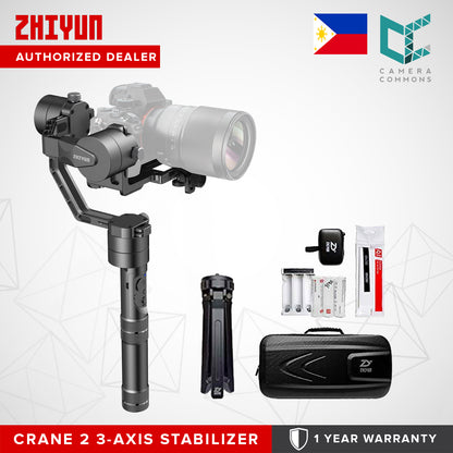 Zhiyun Crane 2 3-Axis Handheld Gimbal Follow Focus 3.2kg Payload for DSLR Cameras Videography