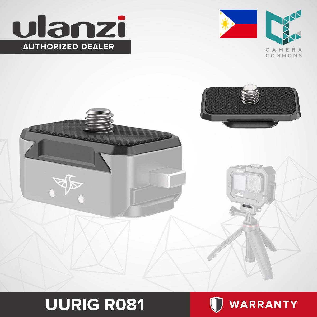 Ulanzi UURig R081 Hummingbird Quick Release Mount Upper Cover for R080 Action Camera Accessories