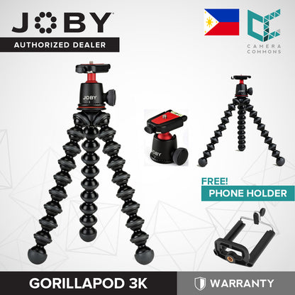 Joby GorillaPod 3K Flexible Mini-Tripod with Ball Head Kit (1507)