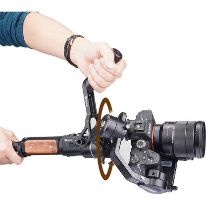 Feiyu AK2000S 3 Axis Handheld Gimbal Stabilizer for Sony a9 a7 ii a6500 Series Canon 5D Panasonic GH5 GH4 Nikon D850 Mirrorless and DSLR Digital Camera, Smart Touch Panel Feiyutech