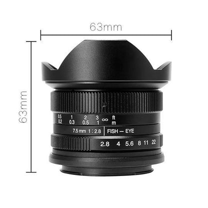 7artisans 7.5mm f/2.8 Fisheye Lens for Fujifilm X Mount Camera