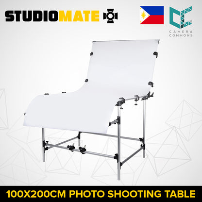 CLEARANCE STUDIOMATE Photo Shooting Table for Product Shoots Aluminum Alloy (100x200cm, 60x130cm)