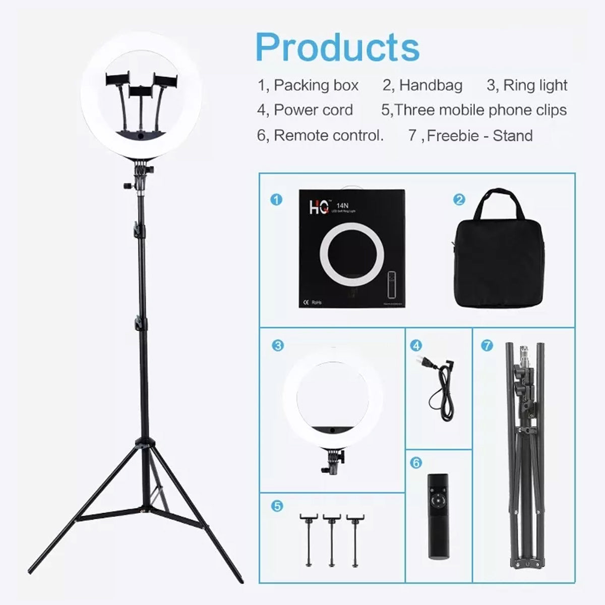 CLEARANCE Studiomate HQ-14N LED Ring Light 14"