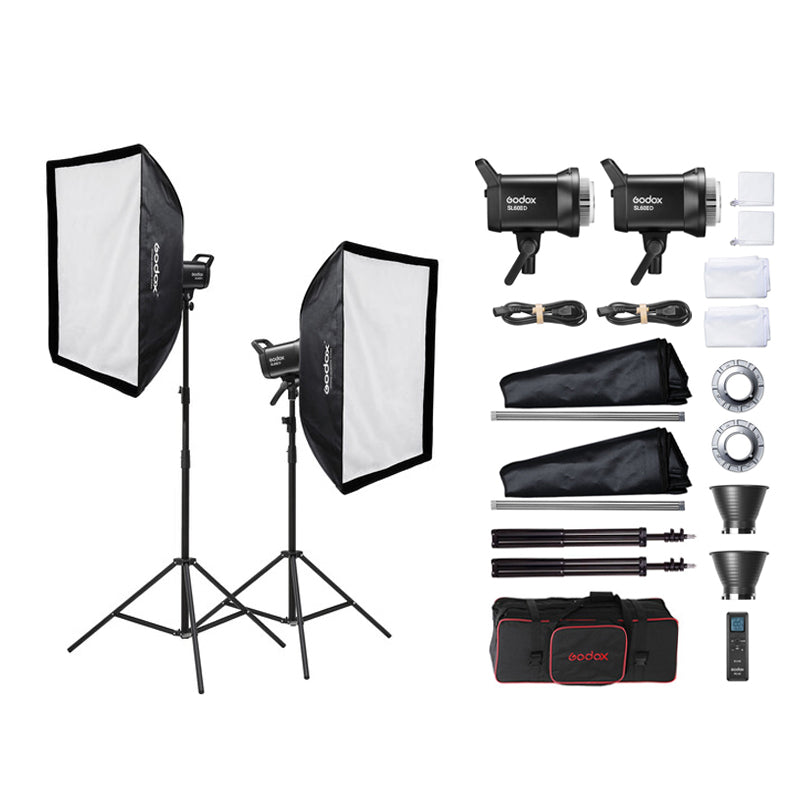 Godox SL60IID Daylight LED Video Light (2-Light Studio Kit) Photography Lighting