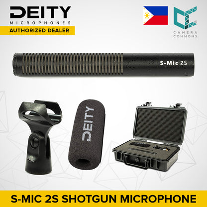Deity Microphones S-Mic 2S Shotgun Microphone, Ultra Low Off-Axis Coloration, Low Inherent Self-Noise, Weather Resistant, RF-Interference Proof, 24V/48V Phantom Powering, Super Cardioid Pickup Pattern, Only 3oz