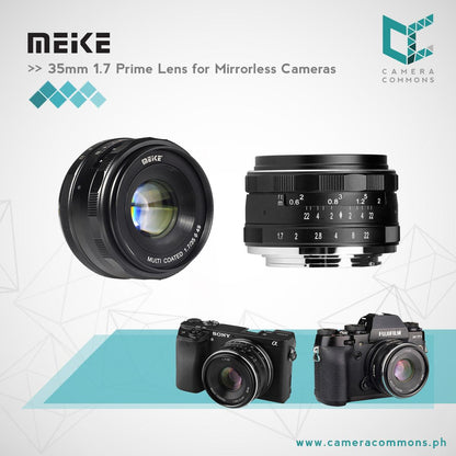MEIKE 35mm f1.7 Large Aperture Manual Focus Prime Lens APS-C for CANON EF M EFM
