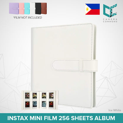 Photo Album 256 Pockets Slots Plain Colors for Fujifilm Instax Mini Films
