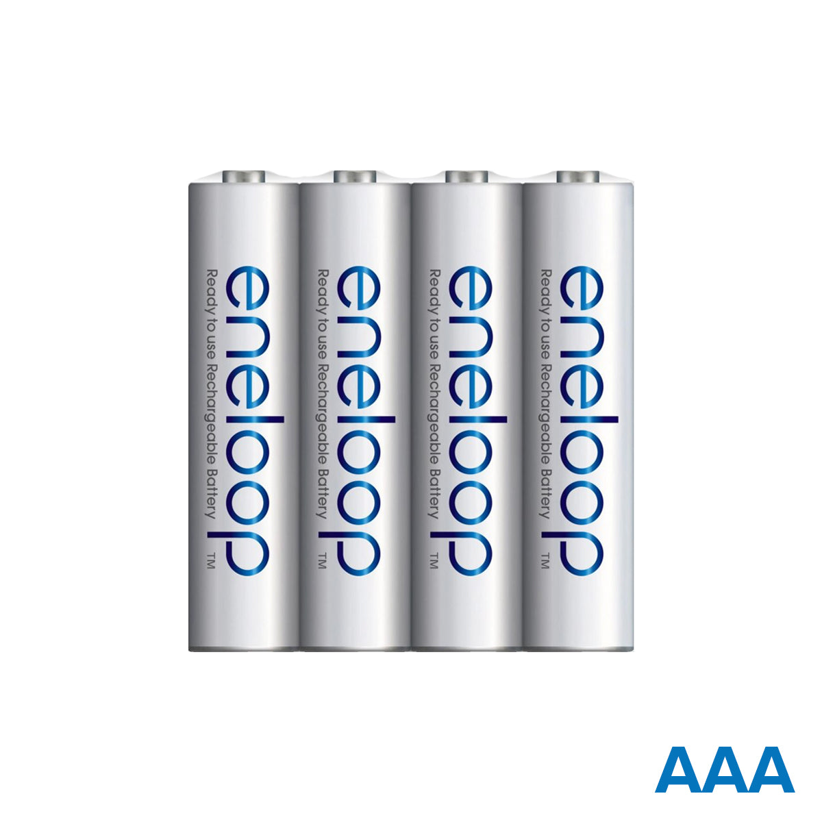 Panasonic Eneloop BK-4MCCE/4ST AAA Rechargeable Battery Pack of 4 White Ready To Use