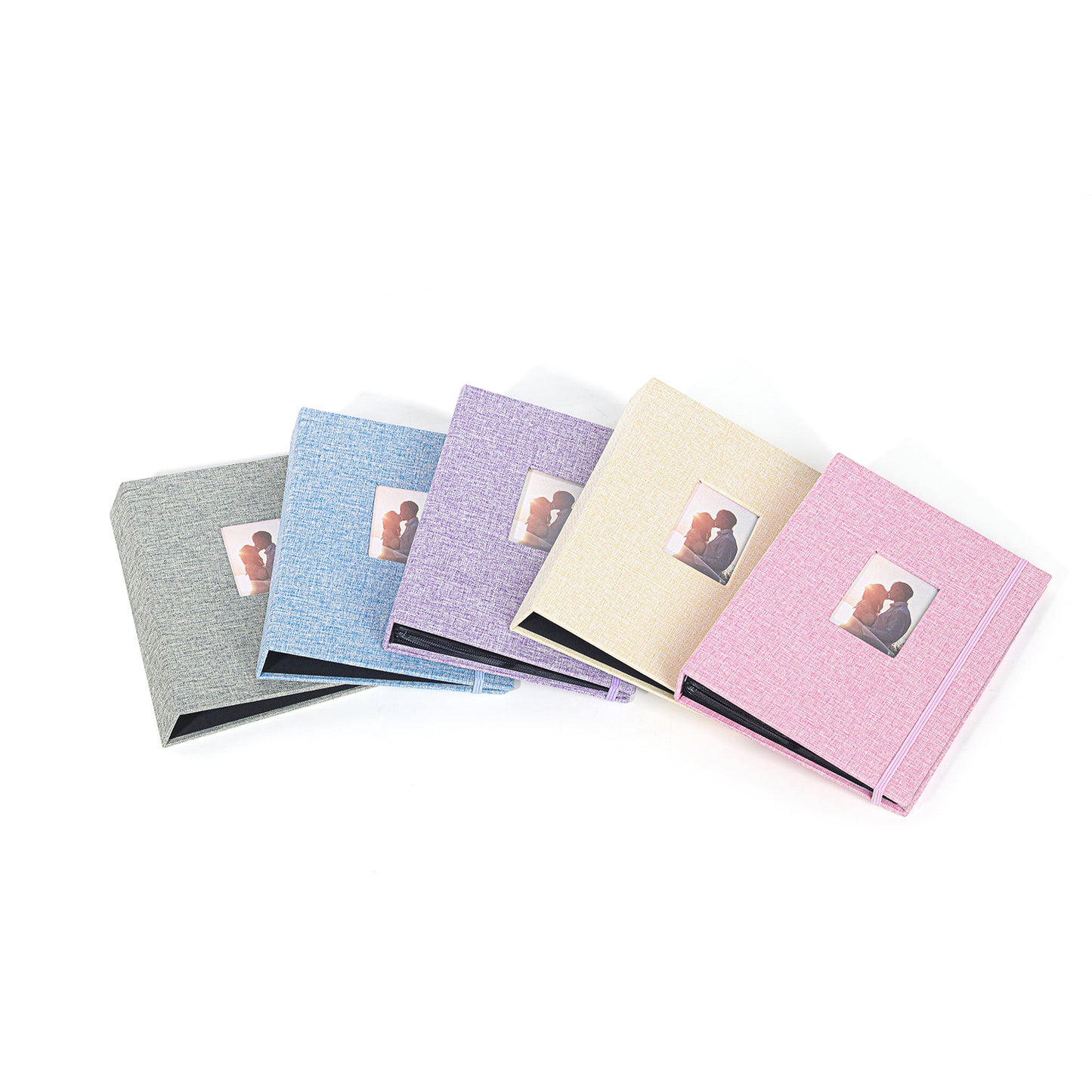 Photo Album 208 Sheets Pockets Slots Plain Cotton Linen for Fujifilm Instax Instant Mini Films