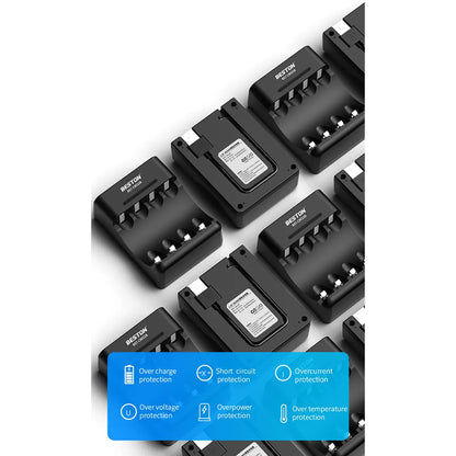Beston C8022B 4 Bay Battery Charger for 1.2V AA AAA NI-MH USB Input