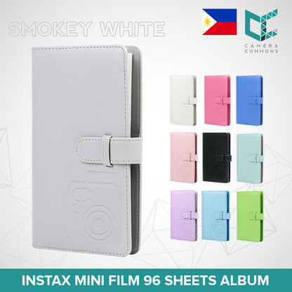 Photo Album 96 Pockets Slots Plain Colors for Fujifilm Instax Mini Film