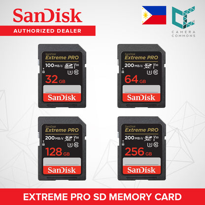 SanDisk Extreme PRO SDHC SDXC SD Memory Card UHS-1 V30 U3 C10 100MB/s 32GB 64GB 128GB 256GB