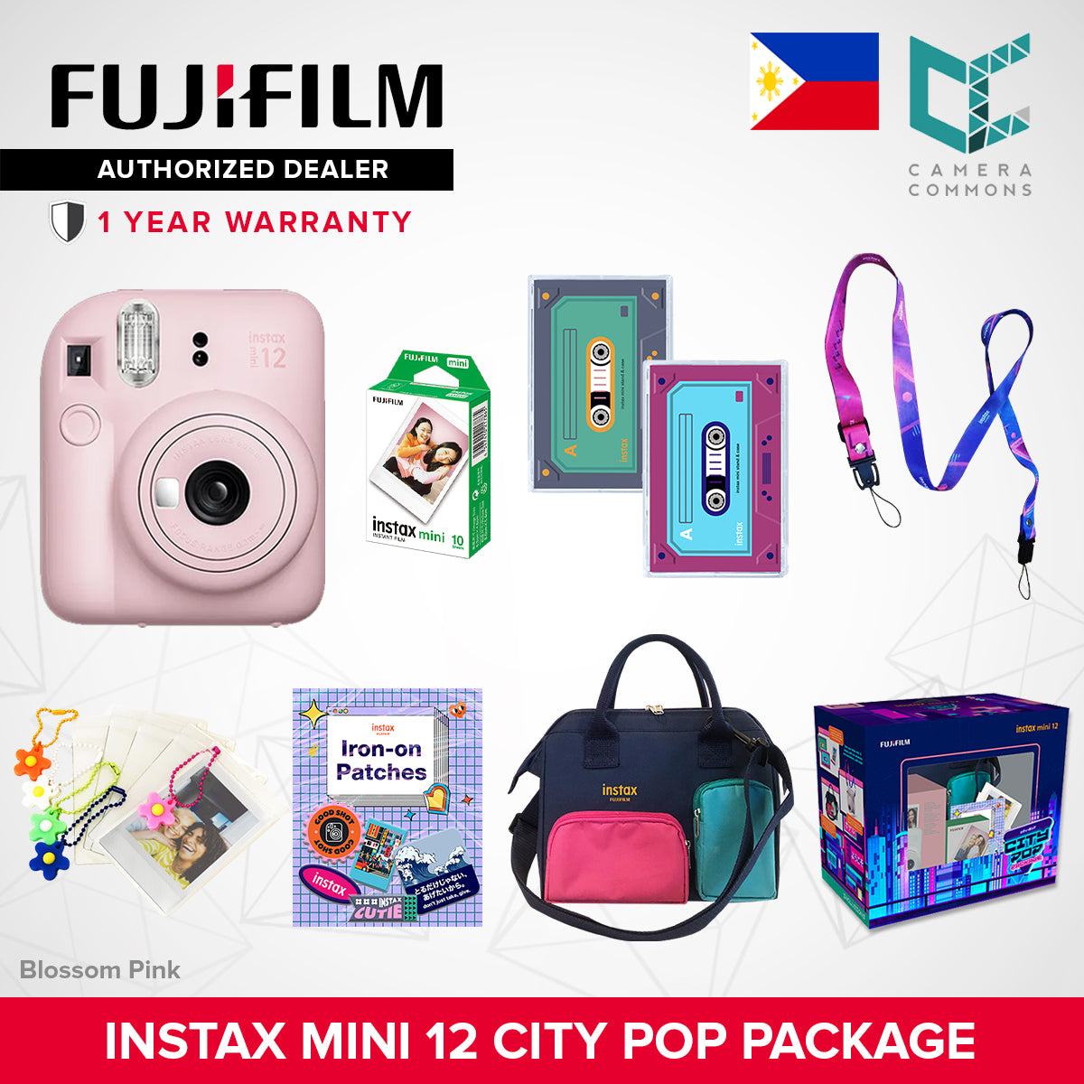 FUJIFILM Instax Mini 12 City Pop Package Limited Edition Camera