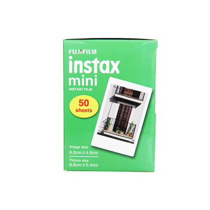 FUJIFILM Instax Mini Glossy Plain Instant Film (50 Sheets)