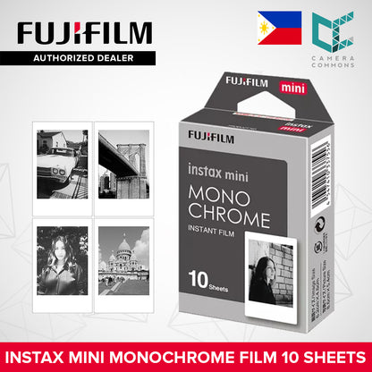 FUJIFILM Instax Mini Monochrome Film Black and White BNW 10 Sheets