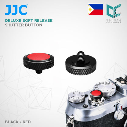 JJC SRB Deluxe Shutter Button BLACK-RED/ Soft Shutter Release (SRB-BK RED)