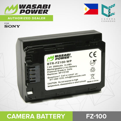 Wasabi Power FZ-100 1pc Rechargeable Battery for Sony Cameras FZ100