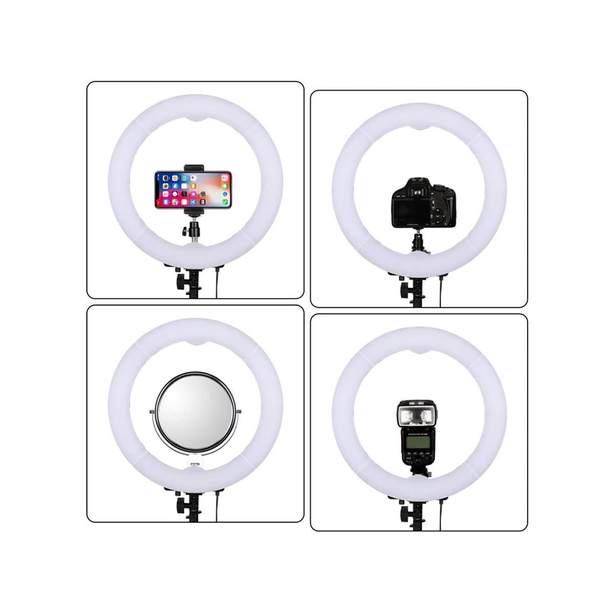 RL45 20 inches LED Ring Light Photographic Lighting for Photo Video Studio Vlog Beauty Photography Lamp