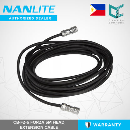 Nanlite Head Extension Cable 16.4ft for Forza 200 300 500 Studio Light CB-FZ-5