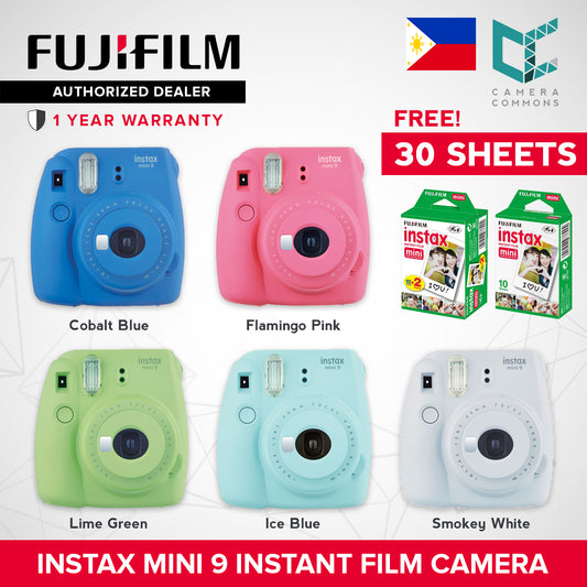 FUJIFILM Instax Mini 9 Instant Camera Package with Free 30 Film Sheets Camera Commons PH