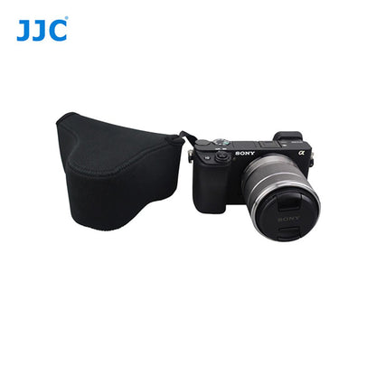 JJC OC-S2Bk Mirrorles Neoprene Camera Pouch For Compact Cameras A6500 A6000 A6300 Fujifilm Canon Olympus