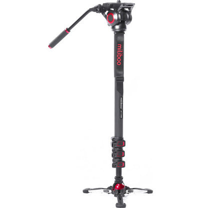 Miliboo MTT705BS Professional Carbon Fiber Video Monopod with MYT801 Fluid Head for Photography