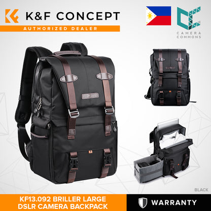 K&F Concept Briller Multifunctional DSLR Camera Travel Backpack for Outdoor Photography Waterproof (KF13.087 KF13.092)