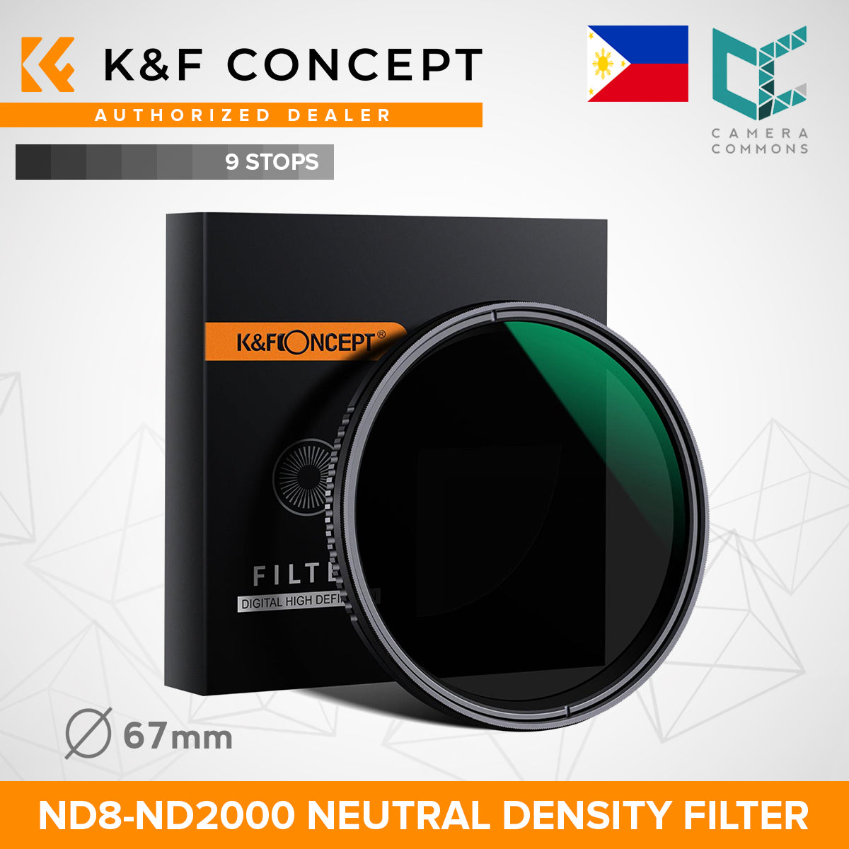 CLEARANCE KF FILTER SlimND8-ND2000 58MM