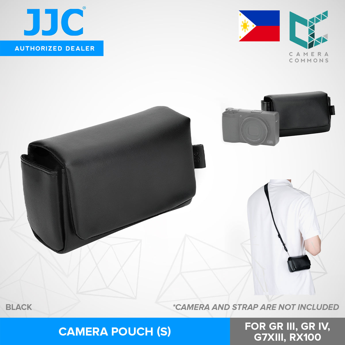 JJC Small Camera Pouch for GR III / GR IV / G7X III / RX100 Compact Digital Cameras Accessories