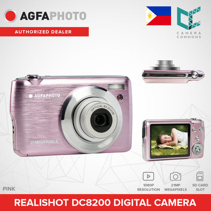 AGFAPHOTO Realishot DC8200 21MP Digital Camera 1080P with 8x Digital Zoom