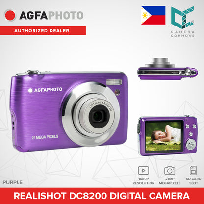 AGFAPHOTO Realishot DC8200 21MP Digital Camera 1080P with 8x Digital Zoom