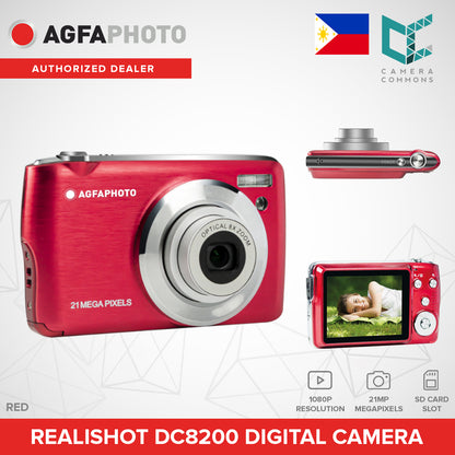 AGFAPHOTO Realishot DC8200 21MP Digital Camera 1080P with 8x Digital Zoom